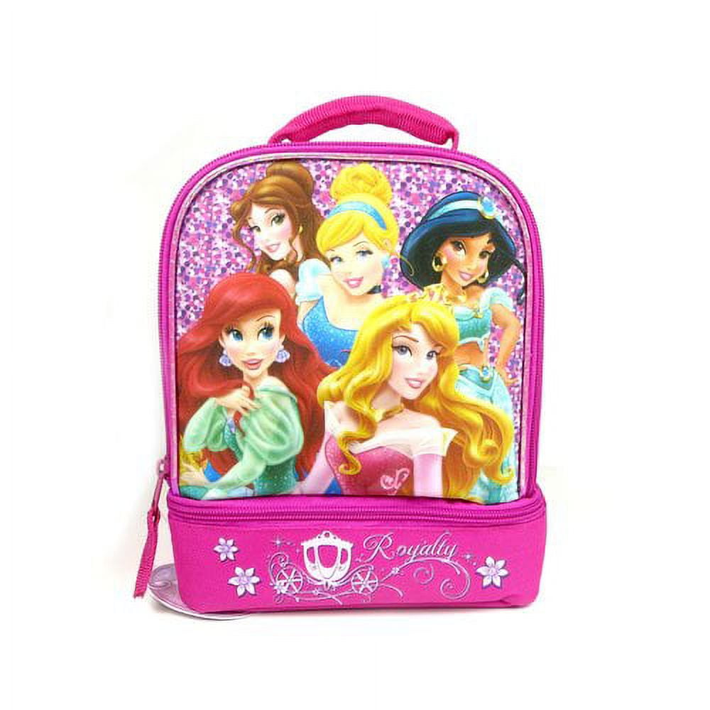 Kids Disney Princess Dual Compartment Drop Bottom Lunch Bag for Girls –  Realmdrop Shop