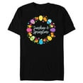thumbnail image 1 of Disney Princess Easter Eggs Flowers Sunshine & Springtime - Short Sleeve Blended T-Shirt for Adults - Customized-Black, 1 of 5