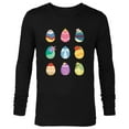 thumbnail image 1 of Disney Princess Easter Spring Nine Decorated Easter Eggs - Long Sleeve T-Shirt for Men - Customized-Black, 1 of 5