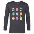 thumbnail image 1 of Disney Princess Easter Spring Nine Decorated Easter Eggs - Long Sleeve T-Shirt for Men - Customized-Charcoal Heather, 1 of 5