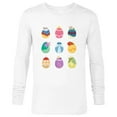 thumbnail image 1 of Disney Princess Easter Spring Nine Decorated Easter Eggs - Long Sleeve T-Shirt for Men - Customized-White, 1 of 5