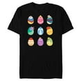 thumbnail image 1 of Disney Princess Easter Spring Nine Decorated Easter Eggs - Short Sleeve Blended T-Shirt for Adults - Customized-Black, 1 of 5