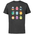thumbnail image 1 of Disney Princess Easter Spring Nine Decorated Easter Eggs - Short Sleeve Cotton T-Shirt for Adults - Customized-Charcoal, 1 of 5