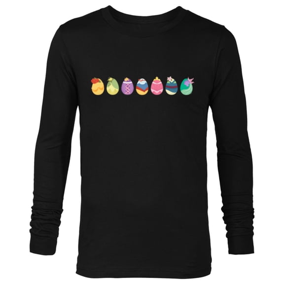 Disney Princess Easter Spring Seven Decorated Easter Eggs - Long Sleeve T-Shirt for Men - Customized-Black