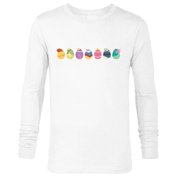 Disney Princess Easter Spring Seven Decorated Easter Eggs - Long Sleeve T-Shirt for Men - Customized-White