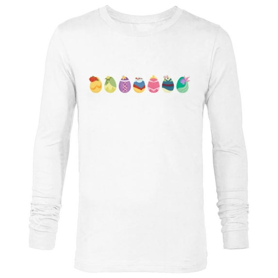 Disney Princess Easter Spring Seven Decorated Easter Eggs - Long Sleeve T-Shirt for Men - Customized-White