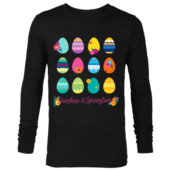 Disney Princess Easter Sunshine and Springtime - Long Sleeve T-Shirt for Men - Customized-Black