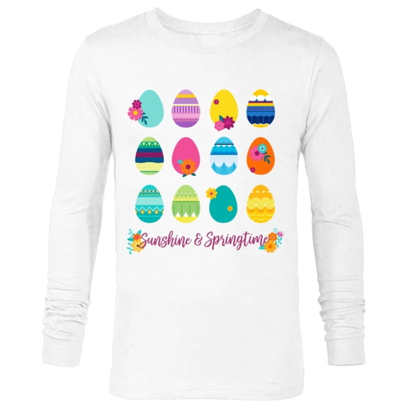 Disney Princess Easter Sunshine and Springtime - Long Sleeve T-Shirt for Men - Customized-White
