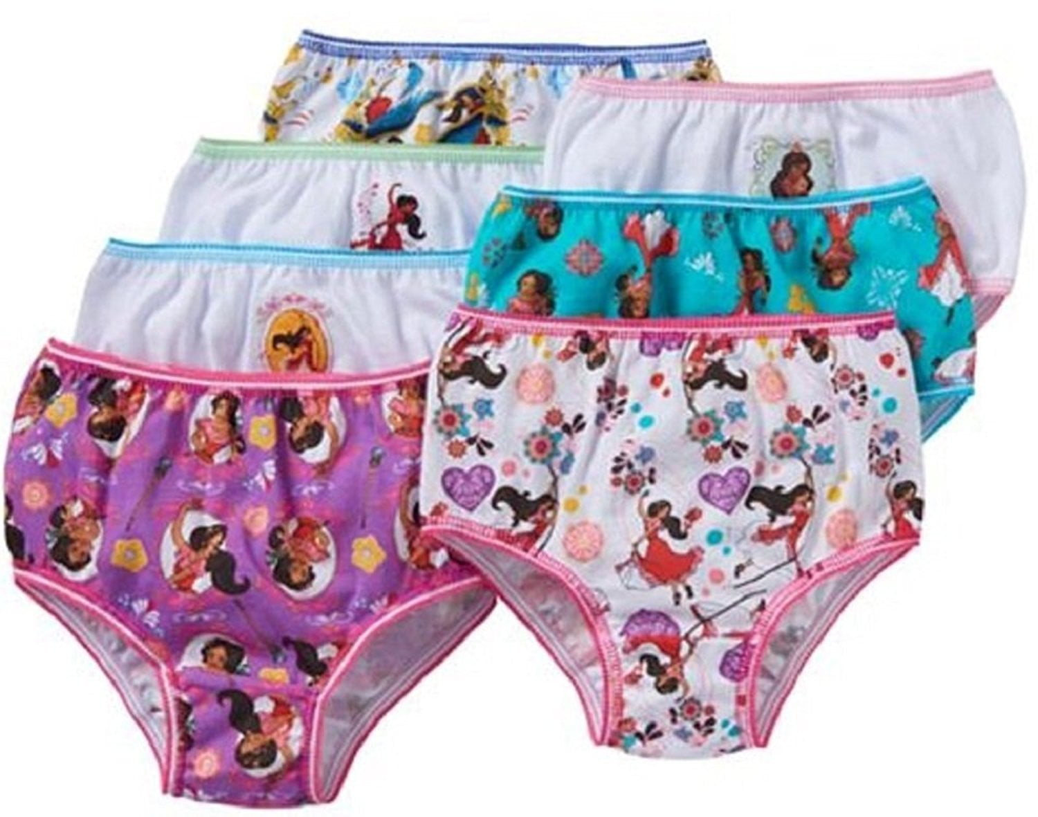 Disney Princess, Elena Of Avalor Girls' Underwear, 7 Pack Panties