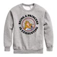 thumbnail image 1 of Disney - Princess Exhausting Boys' Graphic Long Sleeve Fleece Sweatshirt, 1 of 4