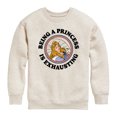 thumbnail image 1 of Disney - Princess Exhausting Boys' Graphic Long Sleeve Fleece Sweatshirt, 1 of 4