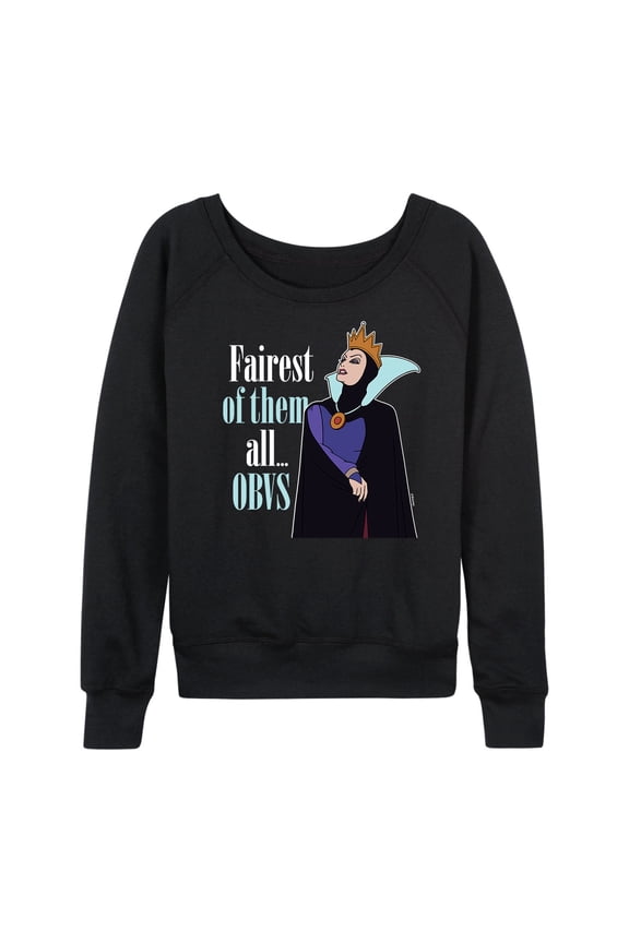 - Fairest of Them all Obvs - Women's Lightweight French Terry Long Sleeve Shirt
