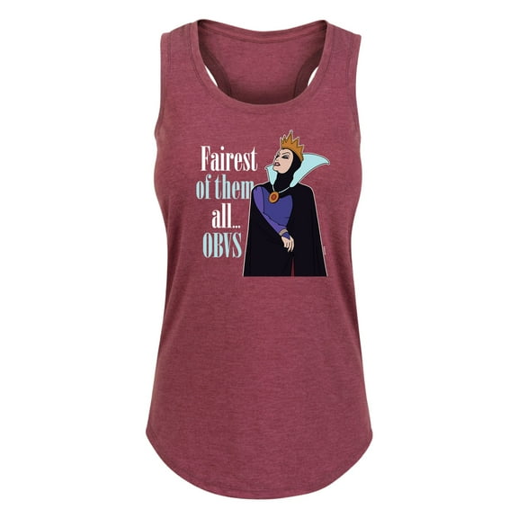 Disney Princess - Fairest of Them all Obvs - Women's Racerback Tank Top
