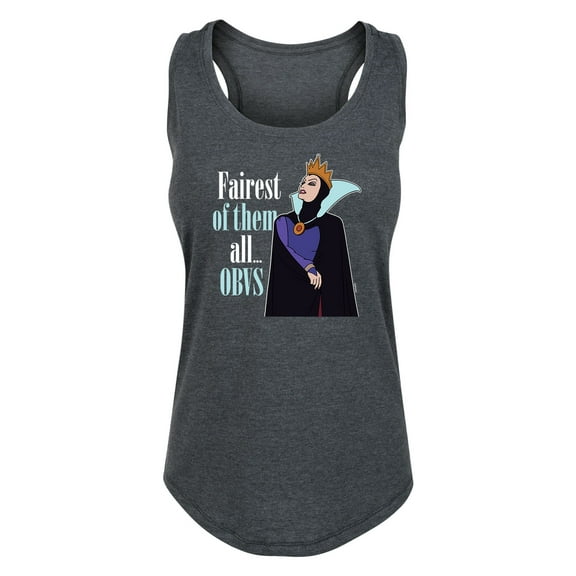 Disney Princess - Fairest of Them all Obvs - Women's Racerback Tank Top