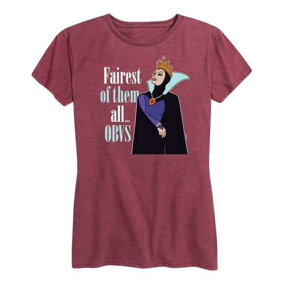 Disney Princess - Fairest of Them all Obvs - Women's Short Sleeve Graphic T-Shirt