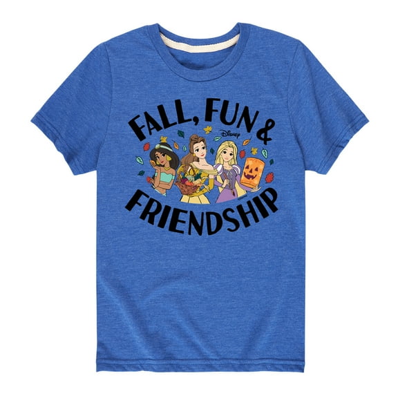 Disney Princess - Fall, Fun & Friendship - Toddler And Youth Short Sleeve Graphic T-Shirt