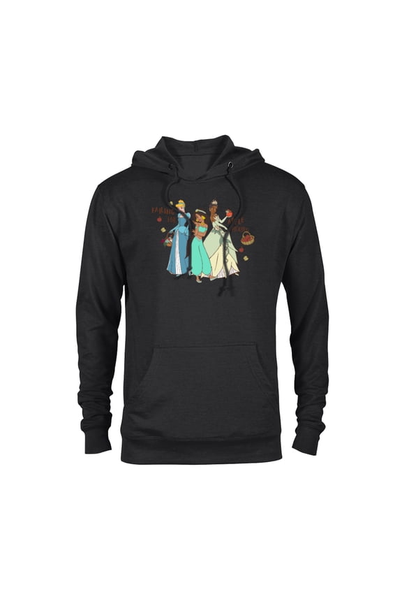 Princess Falling for Apple Picking - Pullover Hoodie for Adults - Customized-Black