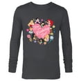 thumbnail image 1 of Disney Princess Family Heart Bro of the Birthday Girl - Long Sleeve T-Shirt for Men - Customized-Charcoal Heather, 1 of 5