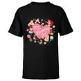 thumbnail image 1 of Disney Princess Family Heart Bro of the Birthday Girl - Short Sleeve T-Shirt for Kids - Customized-Black, 1 of 5