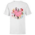 thumbnail image 1 of Disney Princess Family Heart Bro of the Birthday Kid - Short Sleeve T-Shirt for Kids - Customized-White, 1 of 5
