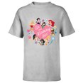 thumbnail image 1 of Disney Princess Family Heart Sis of the Birthday Kid - Short Sleeve T-Shirt for Kids - Customized-Athletic Heather, 1 of 5