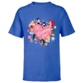 thumbnail image 1 of Disney Princess Family Heart Sis of the Birthday Kid - Short Sleeve T-Shirt for Kids - Customized-Royal, 1 of 5