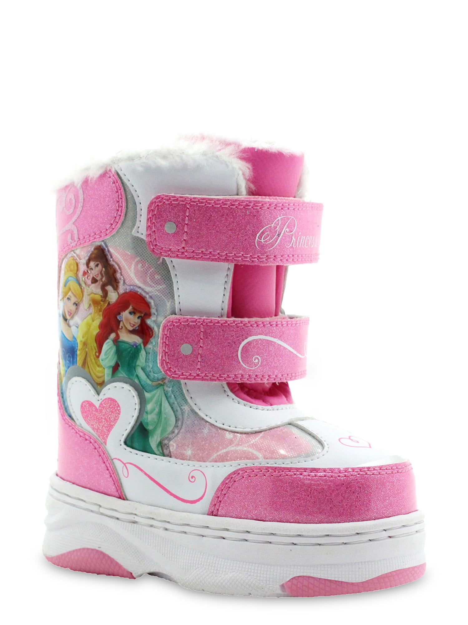 Disney Princess Faux Fur Insulated Snow Boot in Pink(Toddler Girls