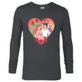 thumbnail image 1 of Disney Princess Favorite Movie Couples Valentine’s Day Love - Long Sleeve T-Shirt for Men - Customized-Charcoal Heather, 1 of 5