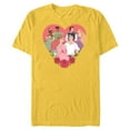 thumbnail image 1 of Disney Princess Favorite Movie Couples Valentine’s Day Love - Short Sleeve Blended T-Shirt for Adults - Customized-Yellow, 1 of 5