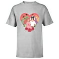 thumbnail image 1 of Disney Princess Favorite Movie Couples Valentine’s Day Love - Short Sleeve T-Shirt for Kids - Customized-Athletic Heather, 1 of 5