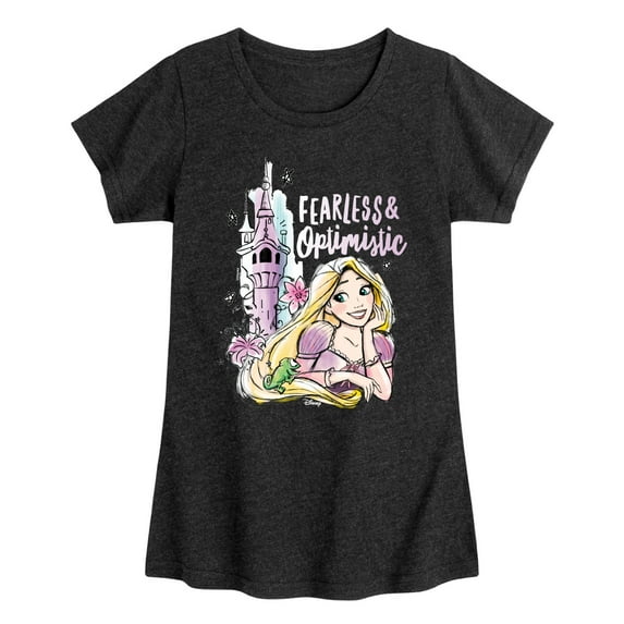 Disney Princess - Fearless & Optimistic - Toddler & Youth Girls Short Sleeve Graphic T-Shirt