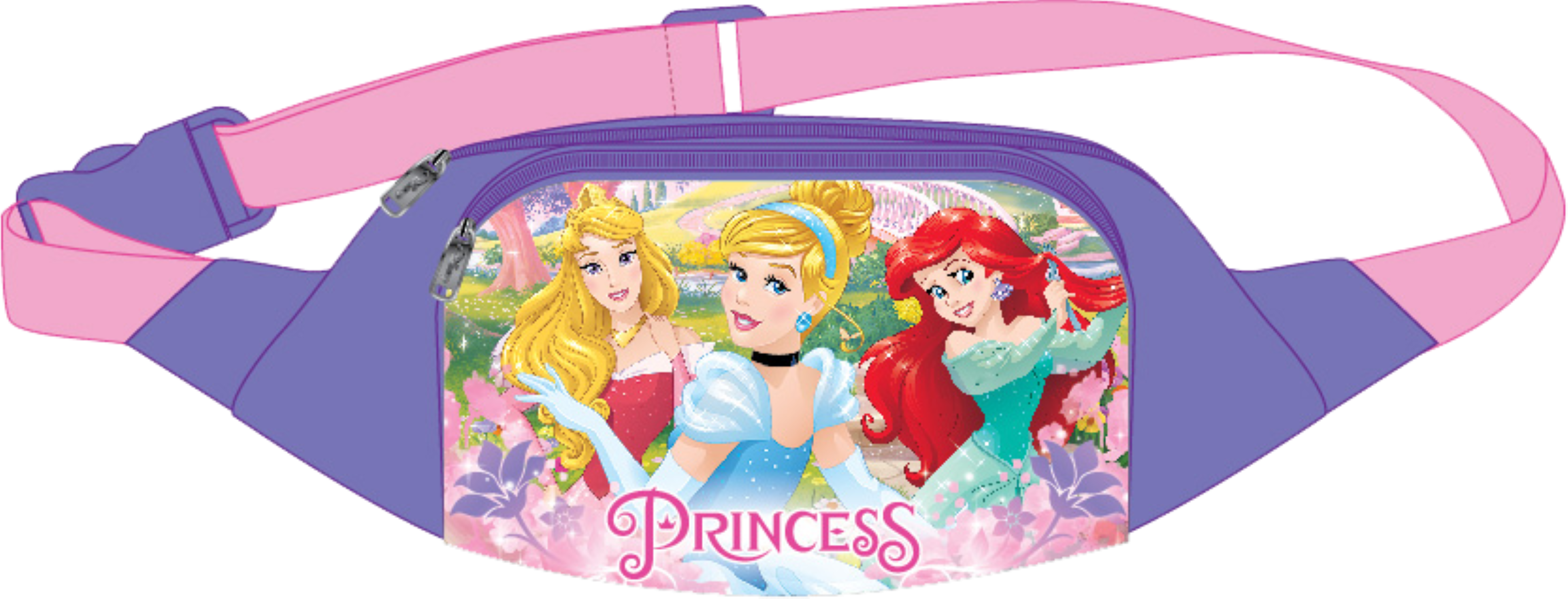 Disney Princess Female Waist Fanny Pack, Black