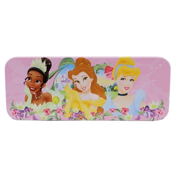 Disney Princess Floral Foreground and Castle Background Pencil Box