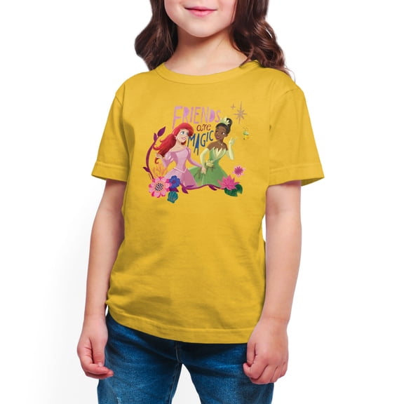 Disney Princess - Friends Are Magic - Toddler And Youth Short Sleeve Graphic T-Shirt