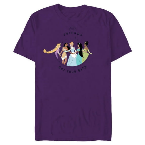 Disney Princess Friends Got Your Back - Short Sleeve Blended T-Shirt for Adults - Customized-Purple