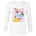 thumbnail image 1 of Disney Princess Friends Light Up My Life Valentine’s Day - Long Sleeve T-Shirt for Men - Customized-White, 1 of 5
