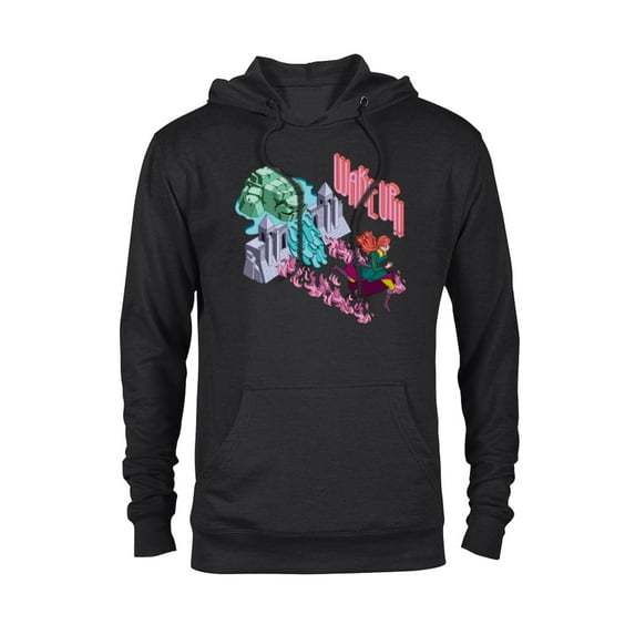 Disney Princess Frozen Anna & Marshmallow Wake-Up! - Pullover Hoodie for Adults - Customized-Black