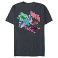 thumbnail image 1 of Disney Princess Frozen Anna & Marshmallow Wake-Up! - Short Sleeve Blended T-Shirt for Adults - Customized-Navy Heather, 1 of 5