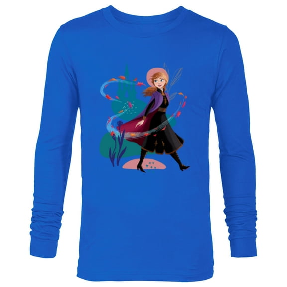 Disney Princess Frozen Anna Wander Often Autumn - Long Sleeve T-Shirt for Men - Customized-Navy