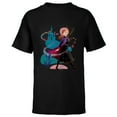 thumbnail image 1 of Disney Princess Frozen Anna Wander Often Autumn - Short Sleeve T-Shirt for Kids - Customized-Black, 1 of 5