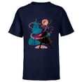 thumbnail image 1 of Disney Princess Frozen Anna Wander Often Autumn - Short Sleeve T-Shirt for Kids - Customized-Navy, 1 of 5