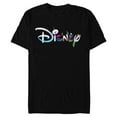 thumbnail image 1 of Disney Princess Frozen Characters Elsa Anna Olaf Disney Logo - Short Sleeve Blended T-Shirt for Adults - Customized-Black, 1 of 5