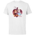 thumbnail image 1 of Disney Princess Frozen Elsa & Anna Spirit of the Season Fall - Short Sleeve Cotton T-Shirt for Adults - Customized-White, 1 of 5