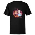 thumbnail image 1 of Disney Princess Frozen Elsa & Anna Spirit of the Season Fall - Short Sleeve T-Shirt for Kids - Customized-Black, 1 of 5