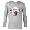 thumbnail image 1 of Disney Princess Frozen Elsa and Anna Easter Spring Flowers - Long Sleeve T-Shirt for Men - Customized-Athletic Heather, 1 of 5