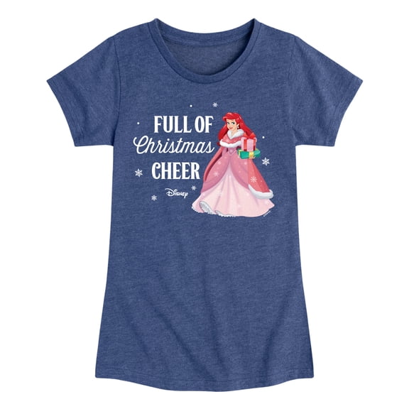 Disney Princess - Full Of Christmas Cheer Ariel - Toddler Girls Short Sleeve T-Shirt