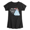 thumbnail image 1 of Disney Princess - Full Of Christmas Cheer Cinderella - Youth Girls Short Sleeve T-Shirt, 1 of 5