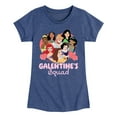 thumbnail image 1 of Disney Princess - Galentines Squad - Girls Toddler And Youth Fitted Short Sleeve Graphic T-Shirt, 1 of 4
