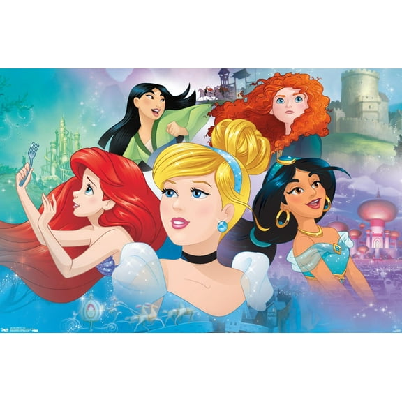 Disney Princess - Gaze Wall Poster, 22.375" x 34"