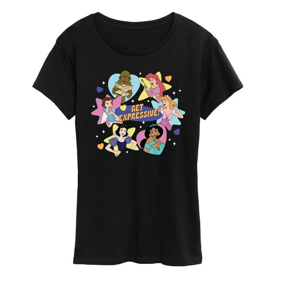 Disney Princess - Get Expressive - Women's Short Sleeve Graphic T-Shirt